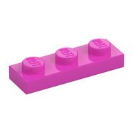 Plate 1 x 3 (Dark Pink)