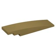 Brick Curved 8 x 2 No Studs (Metallic Gold)