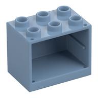 Cupboard 2 x 3 x 2 with Hollow Studs (Sand Blue)