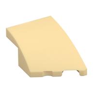 Brick Wedged, Curved 3 x 2 with Stud Notch Right (Tan)
