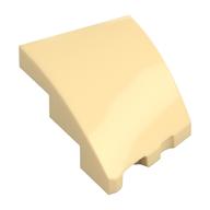 Brick Wedged, Curved 3 x 2 with Stud Notch Left (Tan)