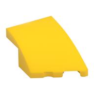 Brick Wedged, Curved 3 x 2 with Stud Notch Right (Yellow)