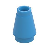 Cone 1 x 1 [Top Groove] (Dark Azure)