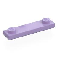 Plate Special 1 x 4 with 2 Studs with Groove [New Underside] (Lavender)