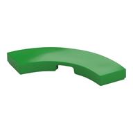 Tile 3 x 3 Curved, Macaroni (Bright Green)