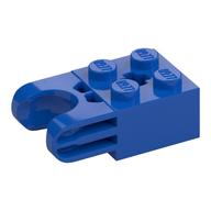Technic Brick Special 2 x 2 with Ball Socket Wide and Axle Hole, No Arm Holes (Blue)