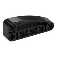 Technic Beam 2 x 5 L-Shape with Quarter Ellipse Thick (Black)