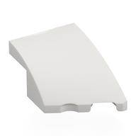 Brick Wedged, Curved 3 x 2 with Stud Notch Right (White)