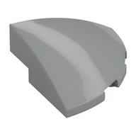 Brick Round Corner, Curved 3 x 3 x 1 Quarter Circle (Light Bluish Gray)