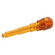 Projectile, Arrow with Shaft, Trans-Orange Liquid Shaped End (Bright Light Orange)