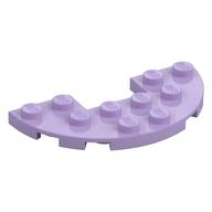 Plate Round Half 3 x 6 with 1 x 2 Cutout (Lavender)