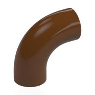 Brick Round 1 x 1 diameter Tube with 90 Degree Elbow (2 x 2 x 1) and Axle Holes (Crossholes) at each end (Reddish Brown)
