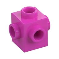 Brick Special 1 x 1 Studs on 4 Sides (Dark Pink)