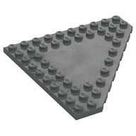 Wedge Plate 10 x 10 Cut Corner [No Centre Studs] (Dark Bluish Gray)