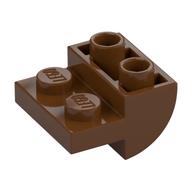 Brick Curved Inverted 2 x 2 with 1 x 2 Cutouts (Reddish Brown)