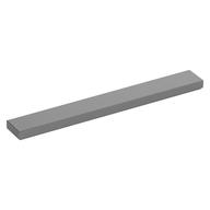 Tile 1 x 8 with Groove (Metallic Silver)