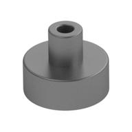 Tile Special Round 1 x 1 with Hollow Bar (Metallic Silver)