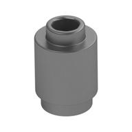 Brick Round 1 x 1 Open Stud (Metallic Silver)