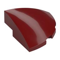 Brick Round Corner, Curved 3 x 3 x 1 Quarter Circle (Dark Red)