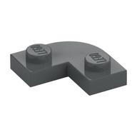 Plate Round Corner 2 x 2 with 1 x 1 Cutout (Dark Bluish Gray)