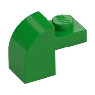 Brick Curved 1 x 2 x 1 1/3 with Curved Top (Bright Green)