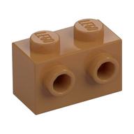 Brick Special 1 x 2 with 2 Studs on 1 Side (Medium Nougat)