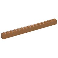 Brick 1 x 16 (Medium Nougat)