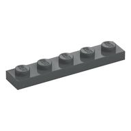 Plate 1 x 5 (Dark Bluish Gray)