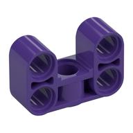 Technic Beam 2 x 3 Thick [90° Offset Centre Beam Hole] (Dark Purple)