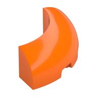 Brick Round Corner 3 x 3 x 1 No Studs (Orange)