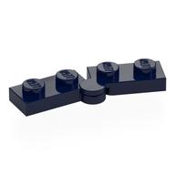 Hinge Plate 1 x 4 Swivel Top / Base - Hollow Clip [Complete Assembly] (Dark Blue)