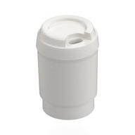Equipment Cup with Take Out Lid With Drinking Hole [Plain] (White)
