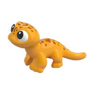 Animal, Salamander with Black Eyes, Dark Orange Spots Print (Popcorn) (Bright Light Orange)