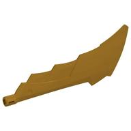 Large Figure Weapon Sword with Axle Connector (Pearl Gold)