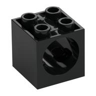 Brick Special 2 x 2 x 1 2/3 with Worm Gear Hole (Black)