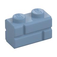 Brick Special 1 x 2 with Masonry Brick Profile (Sand Blue)
