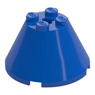 Cone 4 x 4 x 2, Axle Hole [Plain] (Blue)