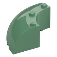 Brick Round Corner 6 x 6 x 2 (Sand Green)
