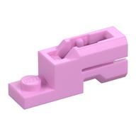Launcher, Plate Special 1 x 2 with Mini Blaster Square (Bright Pink)