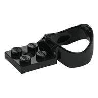 Plate Special 2 x 2 with Sphere Holder (Black)