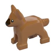 Animal, Dog, Small (Puppy), Alsatian / German Shepherd (Police Dog) with Black Eyes and Dark Brown Muzzle Print (Medium Nougat)