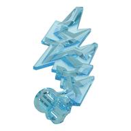 Wave / Lightning with Axle Hole (Trans-Light Blue)