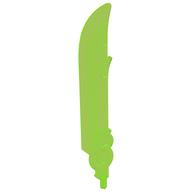 Large Figure Weapon Sword with Axle (Trans-Bright Green)