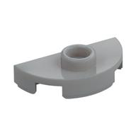 Plate Special Round 1 x 2 Half Circle with Stud (Jumper) (Light Bluish Gray)