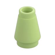 Cone 1 x 1 [Top Groove] (Yellowish Green)