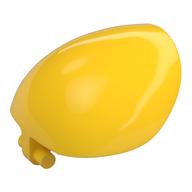 Large Figure Shoulder Cover, Armor, Round, Smooth with Bar (Yellow)