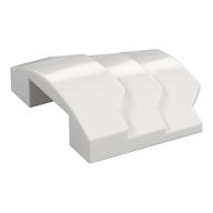 Brick Curved 4 x 3 with 3 Layers, 1 x 3 Cutout on Underside (White)