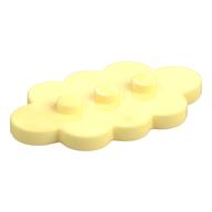 Plate Special 3 x 5 Cloud with 3 Center Studs (Bright Light Yellow)