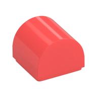 Brick Curved 1 x 1 x 2/3 Double Curved Top, No Studs (Coral)