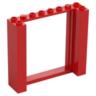 Door Frame Double 2 x 8 x 6 (Red)